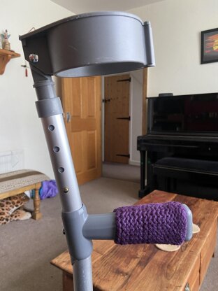 Hand guards for crutches