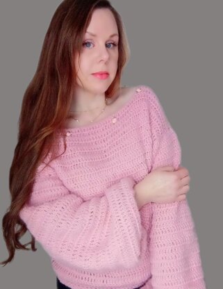 Crochet The Petite Fleur Sweater Pattern