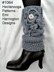 1064- GREY Legwarmers & Texting Gloves