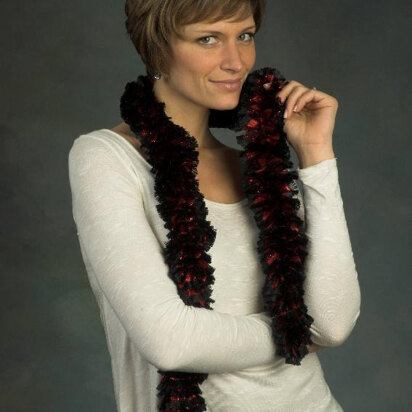 Scarf in Plymouth Yarn Passion Ice - F445 - Downloadable PDF