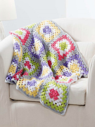 Granny's Rainbow Blanket in Premier Yarns Anti-Pilling Everyday Baby - Downloadable PDF