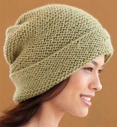 Fern Green Hat in Lion Brand Vanna's Choice - L0457