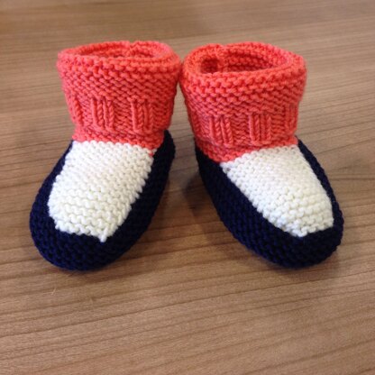 Baby booties for Vicki's little one