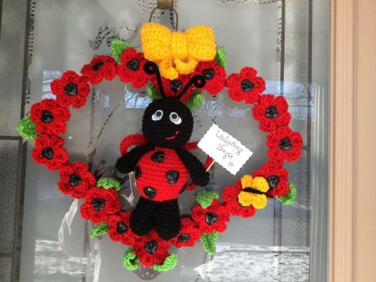 Ladybug Hugs Wreath