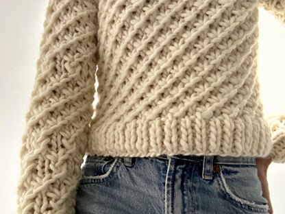 Leaf Stitch Textured Jumper