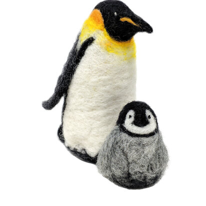 The Crafty Kit Company Emperor Penguins Needle Felting Kit - 20cm