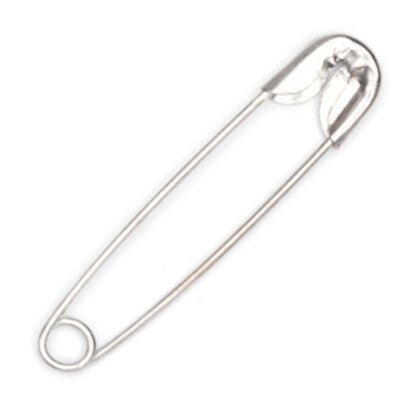 Hemline Safety Pins: Value Pack: Nickel: 100 Pieces