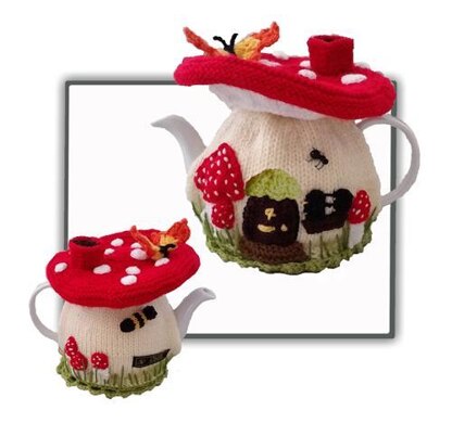 Fairy Mushroom House Tea Cosy