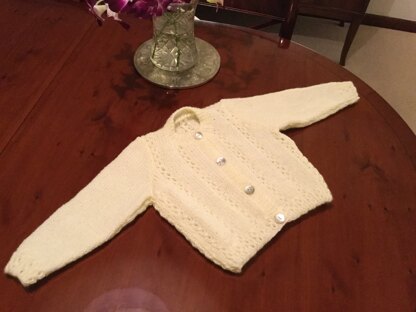 Cable cardigan