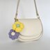 Crochet flower keychain amigurumi pattern Bag charm Crochet car mirror hanging