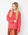 "Checkerboard Sweater" - Sweater Knitting Pattern For Women - Sweater Knitting Pattern For Women in Debbie Bliss Paloma - DB038