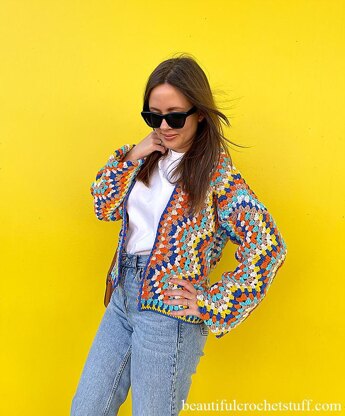 Striped Chevron Cardigan