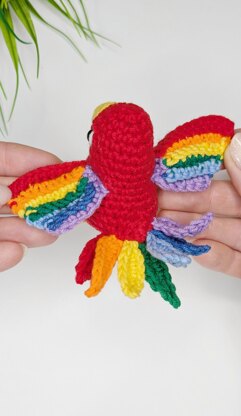 Parrot Crochet Pattern, Easy Crochet Amigurumi Bird Pattern