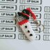 Snowman Lip Balm Cozy Keychain