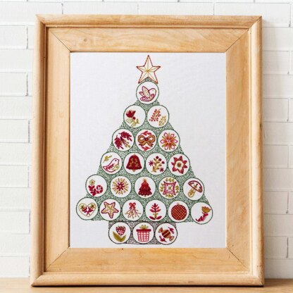 Advent Calendar Hand Embroidery Pattern, Stitch-a-day DIY Christmas Project  