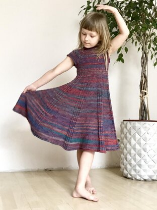 Ribbed Dress For Little Miss