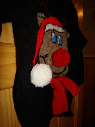 Christmas Novelty Rudolph Reindeer Jumper