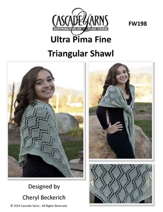 Cascade Yarns FW198 Triangular Shawl (Free)