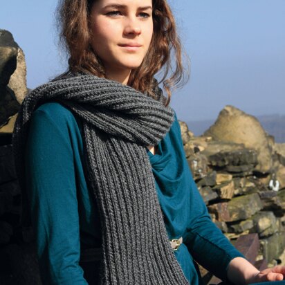 Rhede Scarf in Rowan Pure Wool Worsted - Downloadable PDF