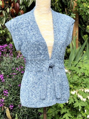 Gilet with Tie Front