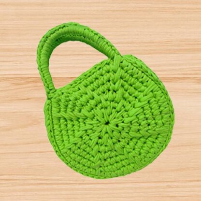 Pink crochet bag