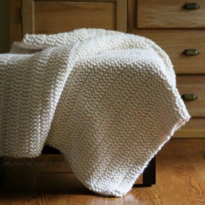 Every Now and Then Chunky Striped Blanket Knitting Pattern for Super Bulky  Yarn — Fifty Four Ten Studio