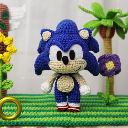 Sonic, the hedgehog amigurumi pattern