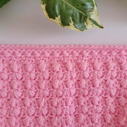 Rosebud Baby Blanket - Crocheted in Pound of Love