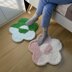 PDF Crochet Rug Pattern – 5-Petal Flower Rug, Colorful Pet Mat, Handmade Crochet Floor Decor DIY