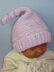 Baby Garter Stitch Topknot Pixie Hat