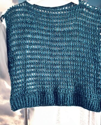 Metallic Crochet Crop Top