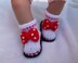 Baby booties - Mickey & Minnie Mouse