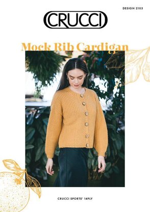 2103 Mock Rib Cardigan