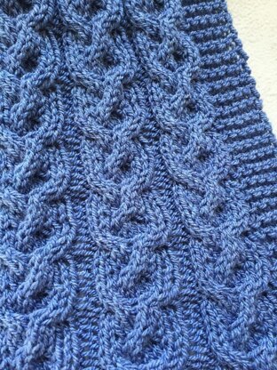 Cosy Cables Baby Blanket