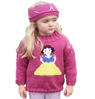 Princess Sweater and Crown - Snow White