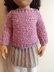 Easy Knit jumper and skirt. 18" doll