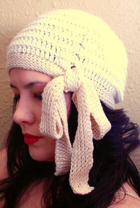 Millie Side Tie Cloche (Crochet/Tunisian Version)