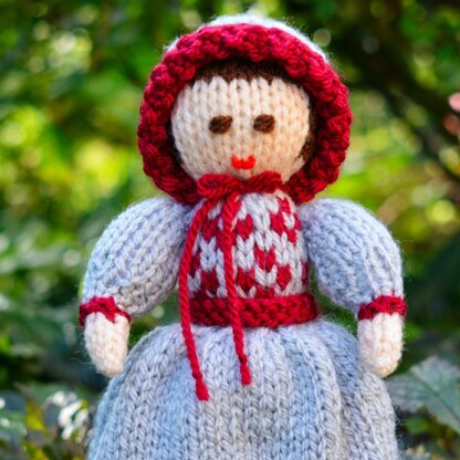 Victorian Doll Knitting Pattern - Toy Knitting Pattern
