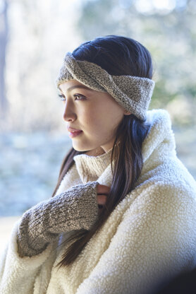 Hilda Hat, Headband & Mittens in Berroco Nomad - Downloadable PDF