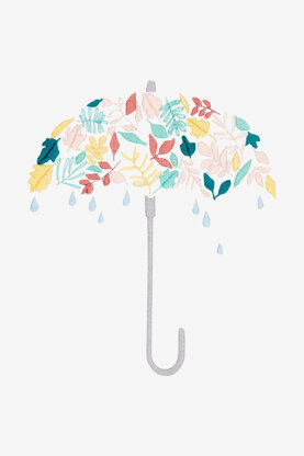 DMC Under My Umbrella Embroidery Pattern - PAT1022 - Downloadable PDF