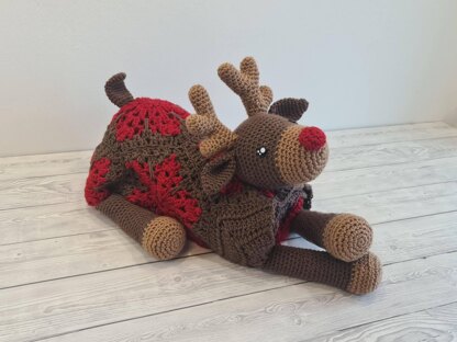 3in1 Festive Reindeer Baby Blanket