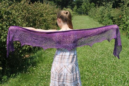 Hibiscus Garden Shawl/Shawlette