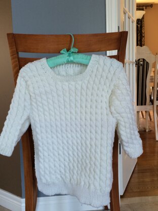 Cable sweater