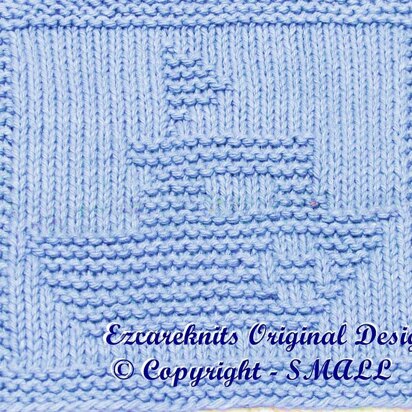 POLICE BOAT Cloth - knitting pattern