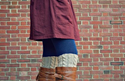 Simple Cable Rib Boot Cuffs