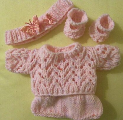 Li'l Cutesies Lace Sweater Set