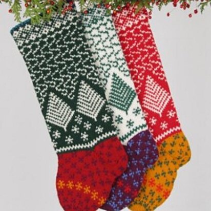 Snow Storm Christmas Stocking