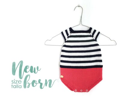 Size Newborn - Sailor Baby Romper