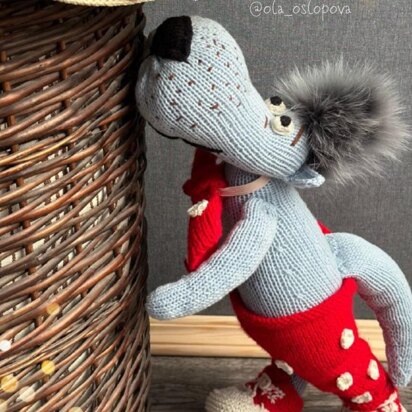 Wolf knitting pattern