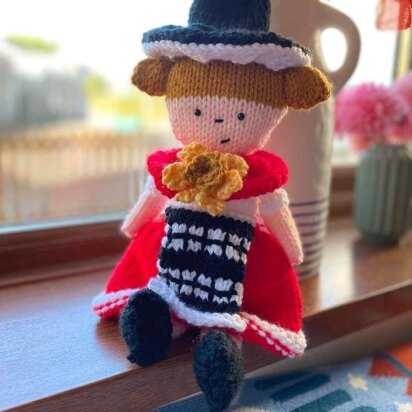 Welsh Girl Doll in Wales Traditional Costume